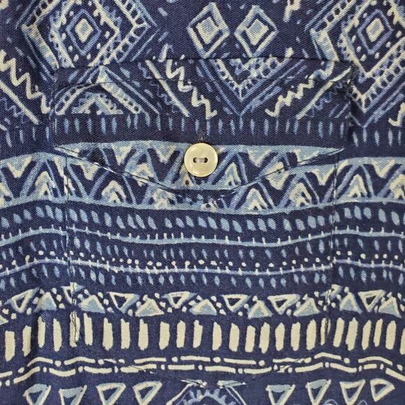 Roper Womens Long Sleeve Tribal Print Rayon Button Down Shirt Blouse Size 1X - Picture 4 of 6